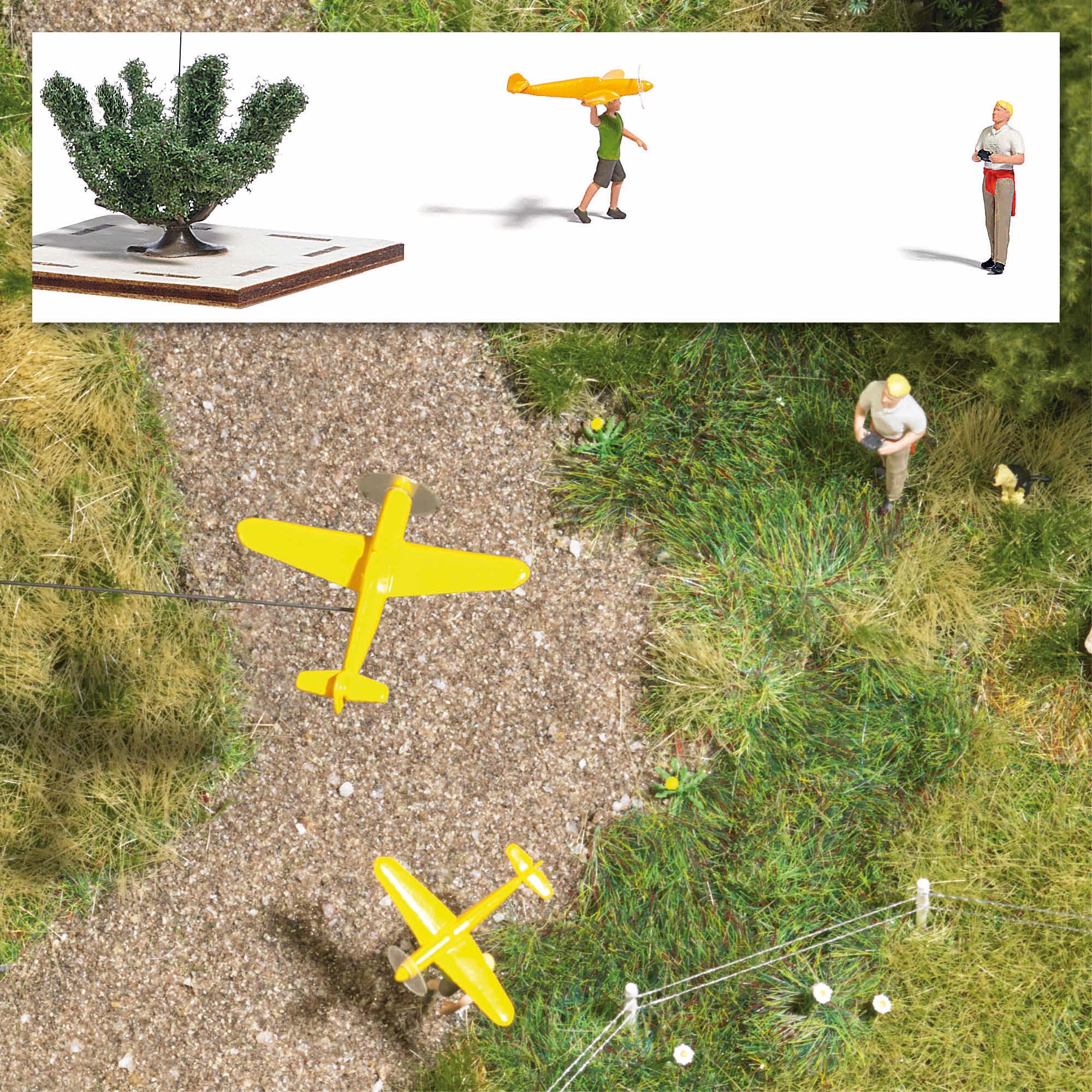 Busch Functionerend R/C Model Vliegtuig H0