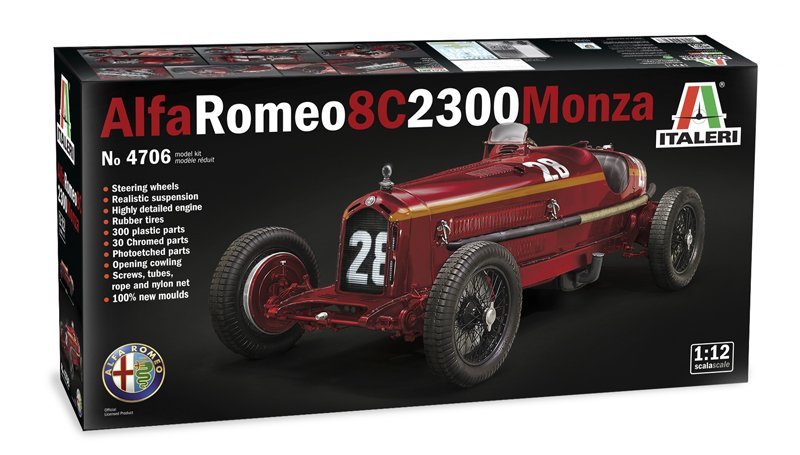 Italeri Alfa Romeo 8C 2300 Monza 1/12