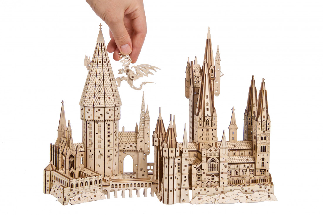 U-Gears Hogwarts kasteel Harry Potter mechanisch houten bouwpakket