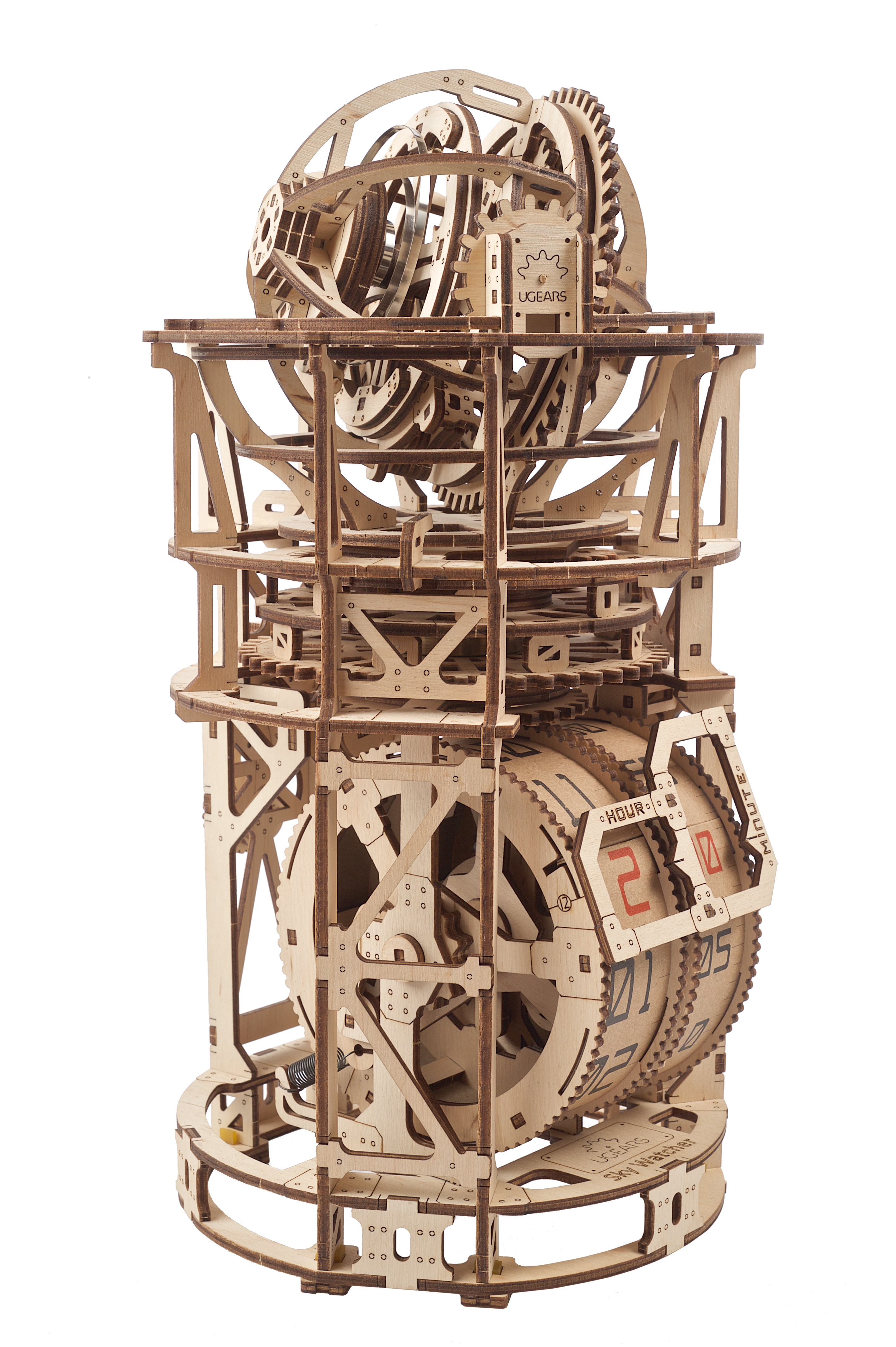 U-Gears Tourbillon Tafelklok mechanisch houten bouwpakket