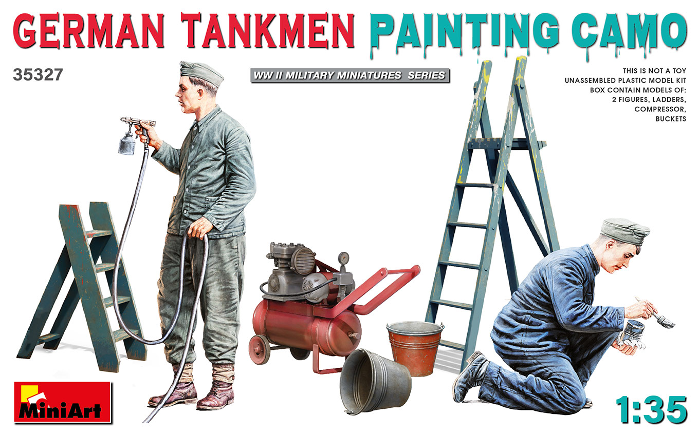 MiniArt German Tankmen Painting Camo 1/35