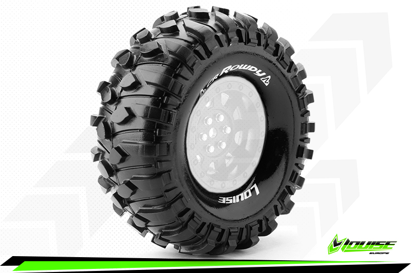 Louise RC CR-Rowdy 1/10 Crawler Tires Super Soft for 1.9'' Wheels (2)