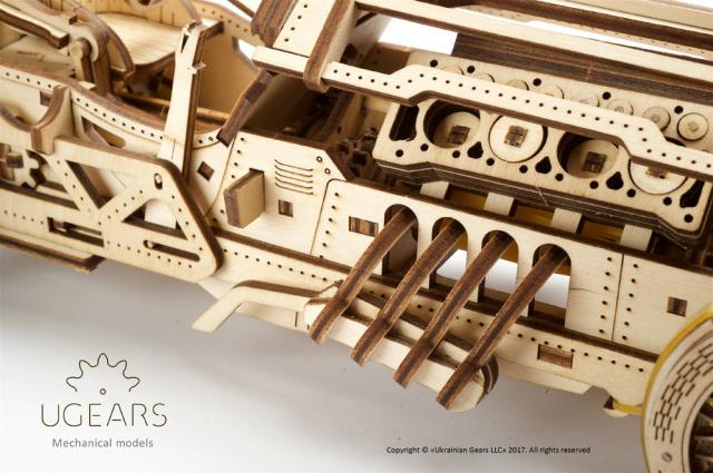 U-Gears U-9 Grand Prix Car Model  mechanisch houten bouwpakket