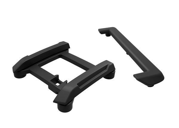 Traxxas Skid Plate (roof)/ Tailgate Protector (black)/ Mounts (2)/ 3x8mm BCS (7) (fits #10711 Mini Maxx® body)