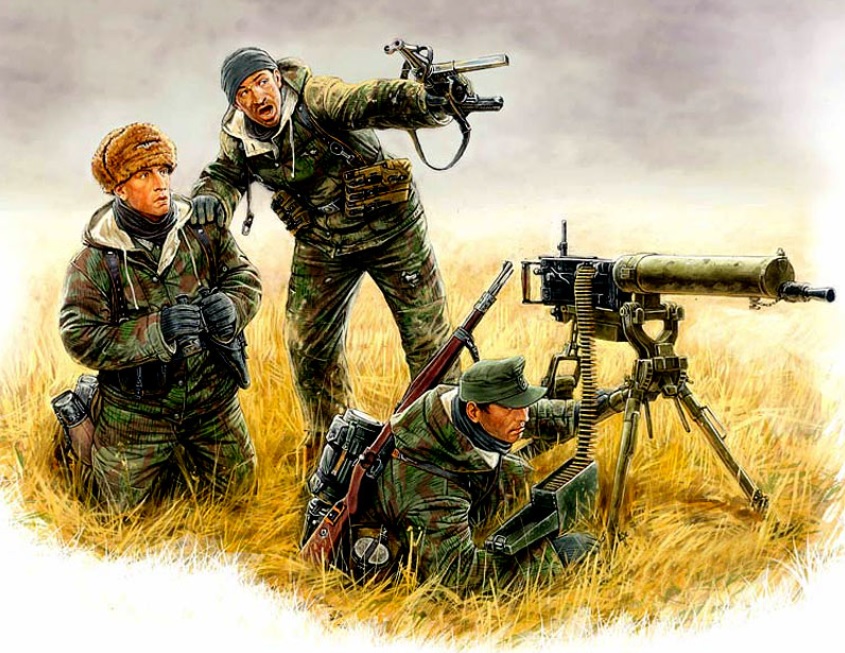Master Box LTD German Machinegun Crew Eastern Front Kurland 1944 1/35