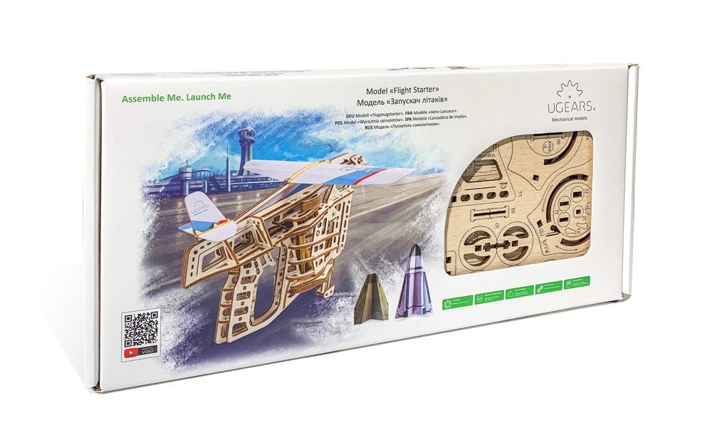 U-Gears Flight Starter mechanisch houten bouwpakket