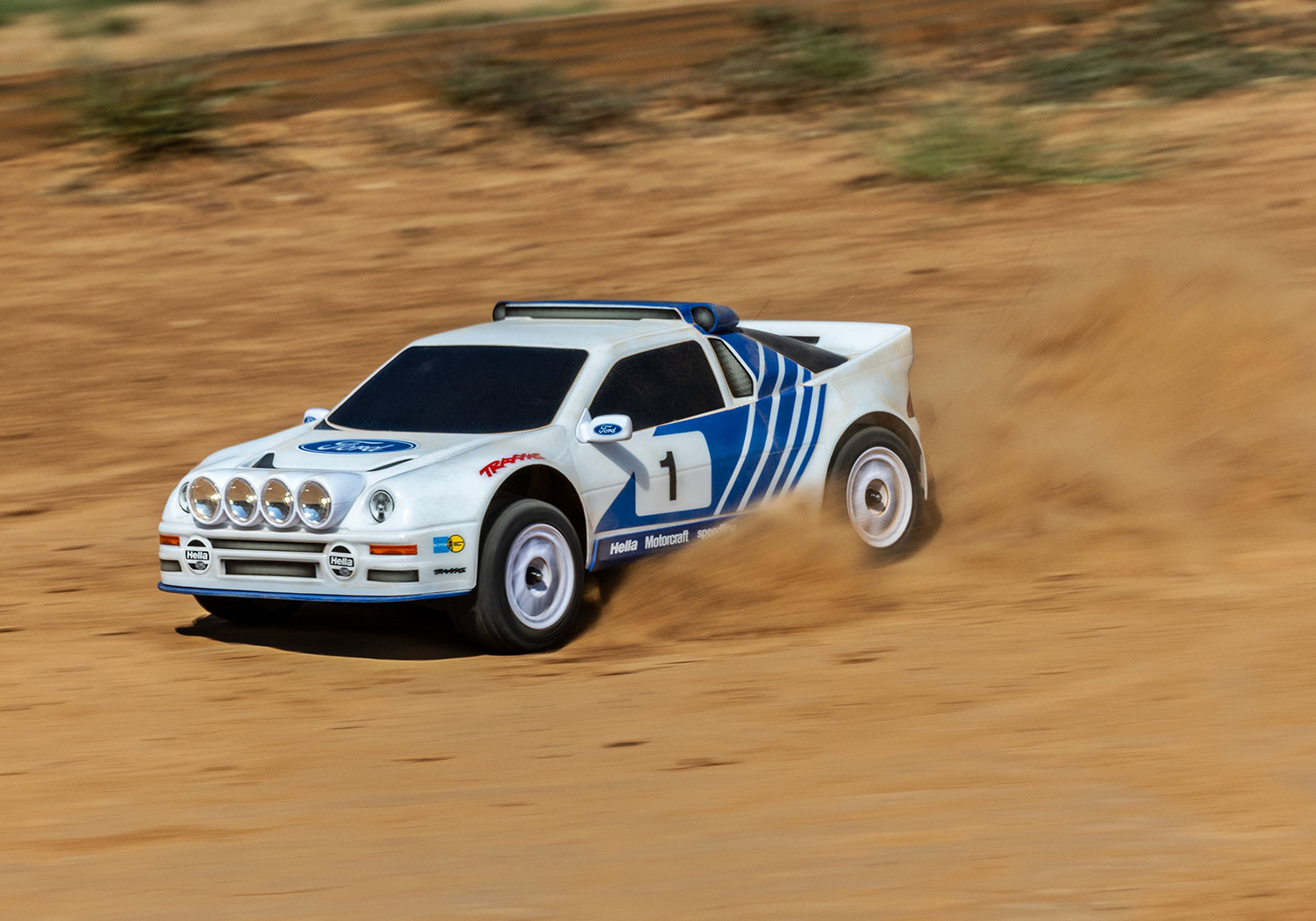 Traxxas Mini Rally VXL Ford RS200 incl battery and charger White 1/12