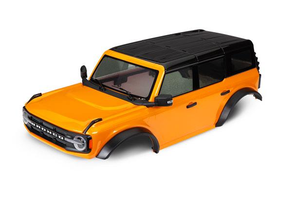 Traxxas Body Ford Bronco (2021) complete orange (painted) (includes grille side mirrors door handles fender flares windshield wipers spare tire mount & clipless mounting) (requires #8080X inner fenders)