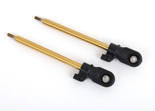 Traxxas Shock shaft 72mm (GT-Maxx) (TiN-coated) (2) (assembled with rod ends and steel hollow balls)