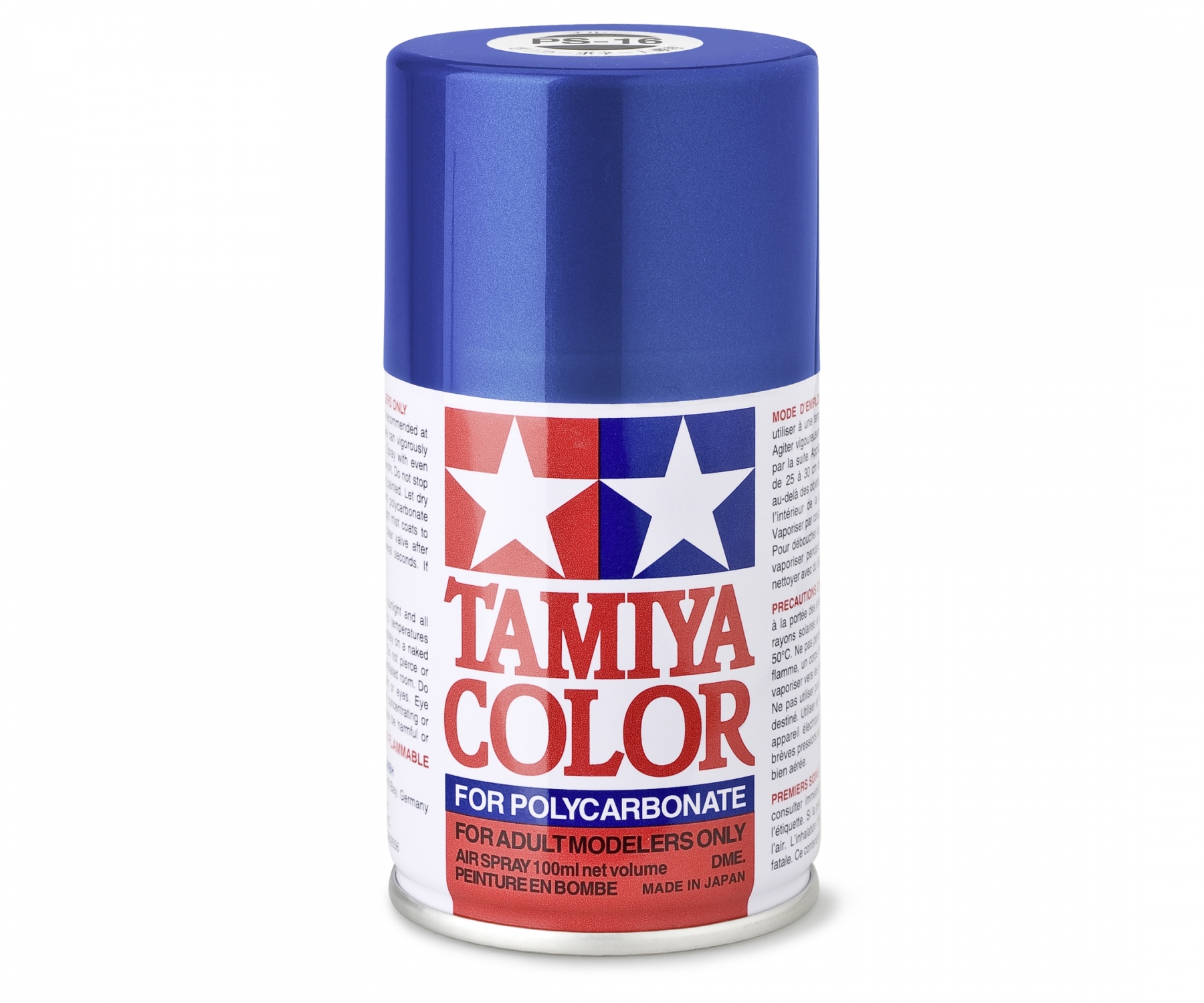 PS16 Spray Metallic Blue brillant 100ml Tamiya