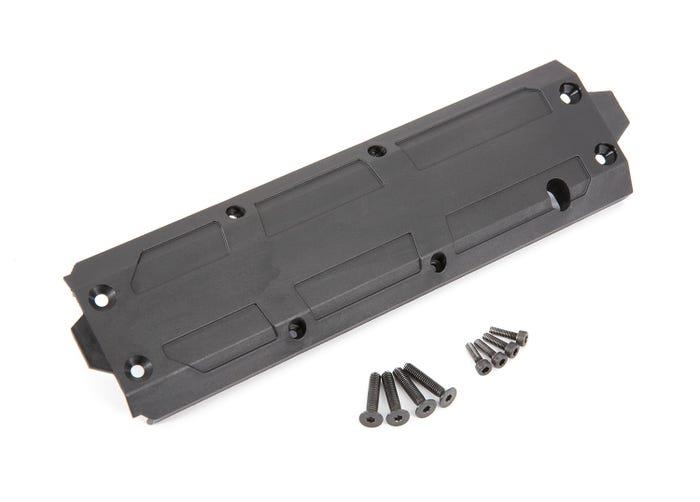 Traxxas Skidplate center/ 4x20 CCS (4)/ 3x10 CS (4) (fits Maxx with extended chassis (352mm wheelbase))