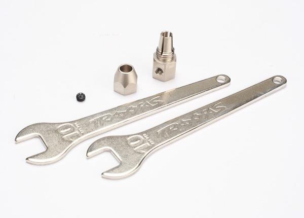 Traxxas Motor coupler collet style/ GS 4x3 SS (with threadlock) (1)