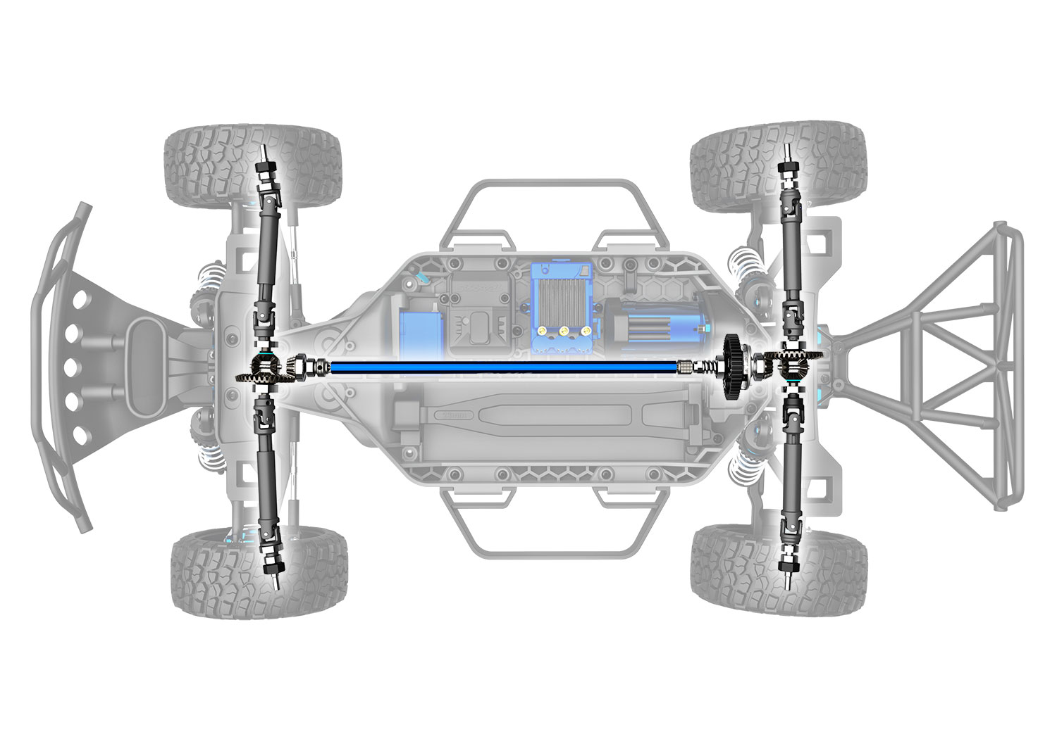 Traxxas Slash 4X4 Ultimate LCG VXL TQi TSM Short course Truck 1/10 Green