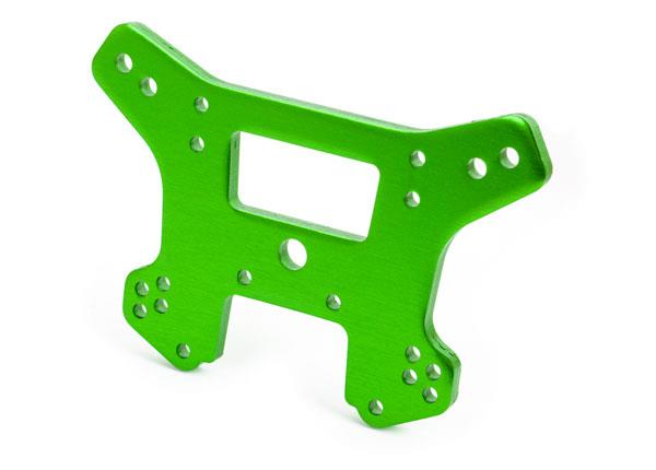 Traxxas Shock tower front 6061-T6 aluminum (green-anodized)