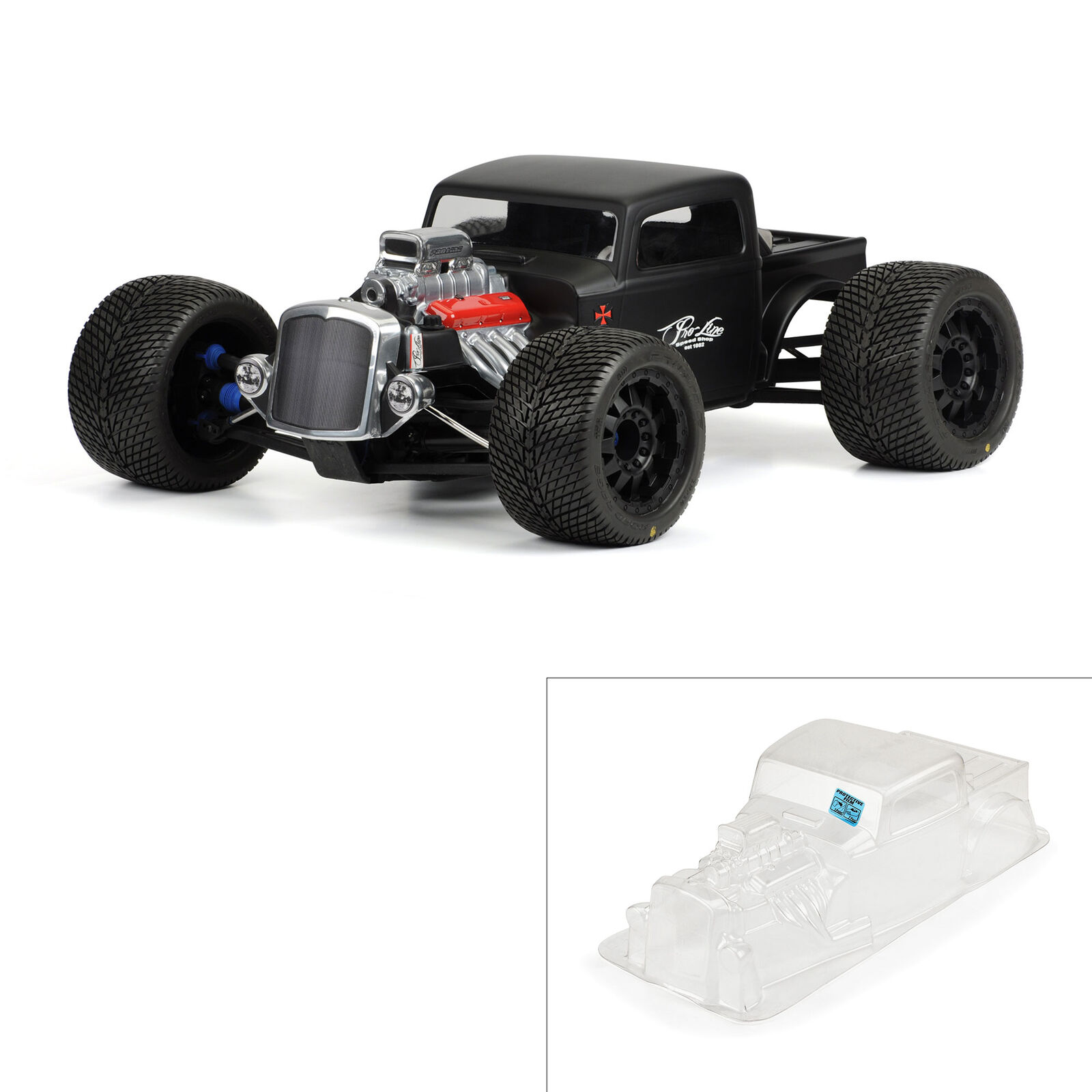 Proline Rat Rod Clear Body for Monster Truck 1/8