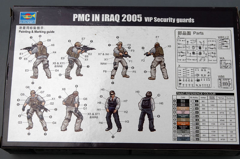 Trumpeter PMC In Iraq 2005 VIP Security Guards 1/35