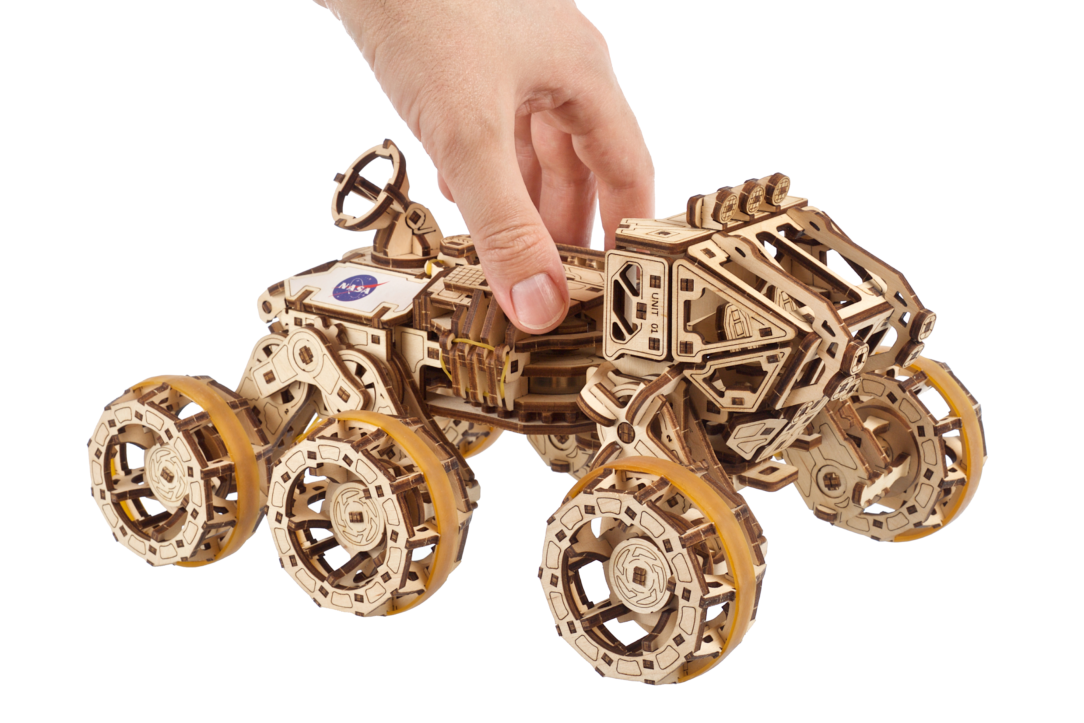 U-Gears Bemande Mars Rover mechanisch houten bouwpakket