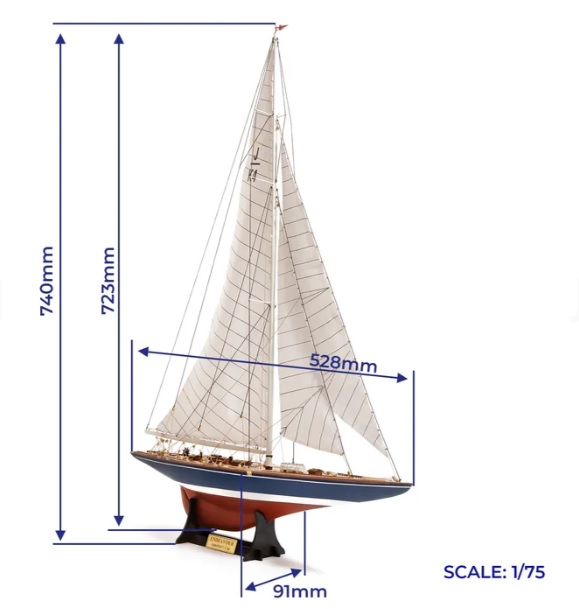 Occre Endeavour Yacht Model 1934 America’s Cup 1/75