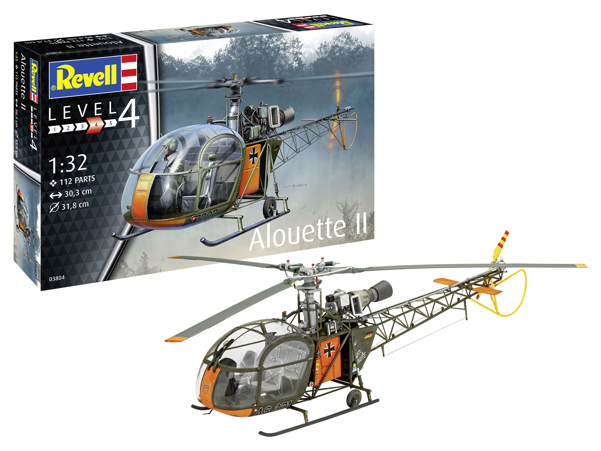 Revell Alouette II Helicopter 1/32