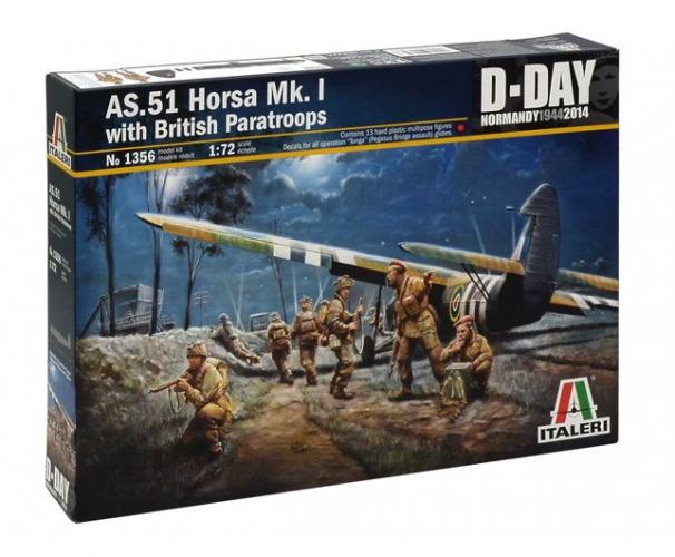 Italeri AS.51 Horsa MK.I/II with British Paratroops D-Day 1/72