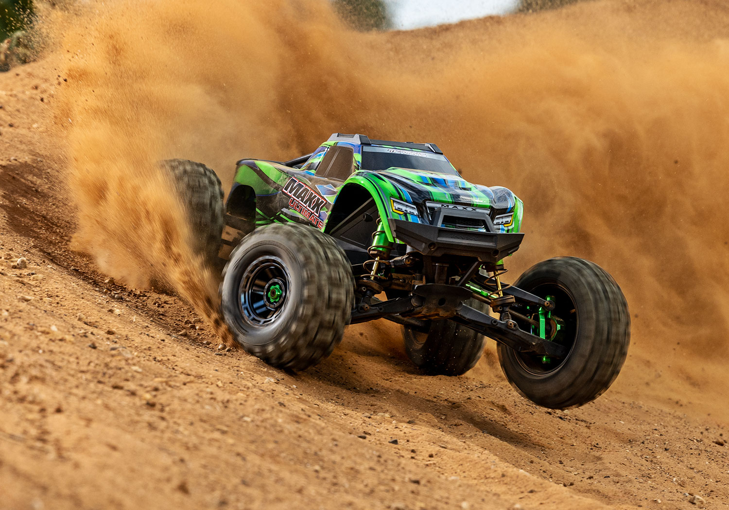 Traxxas Maxx Ultimate 4WD Brushless Electric Monster Truck VXL-4S TQi Green 1/8