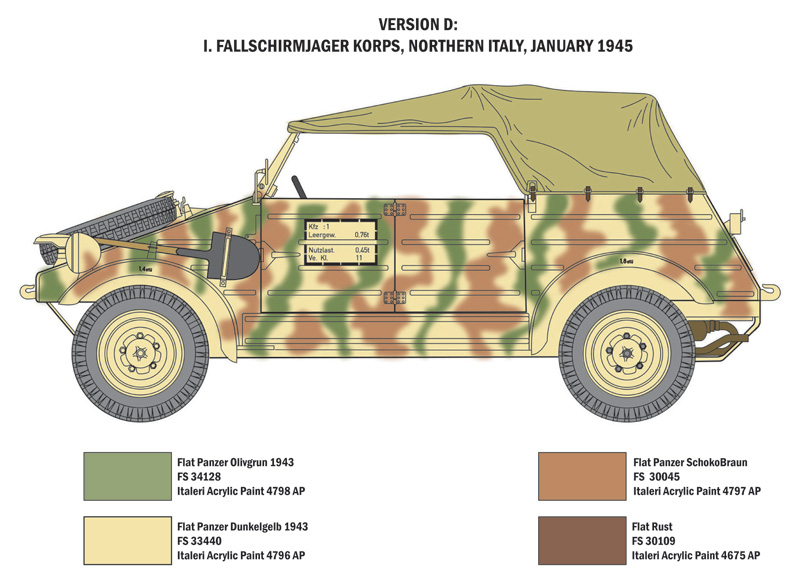Italeri Kdf. 1 Typ 82 Kübelwagen 1/9