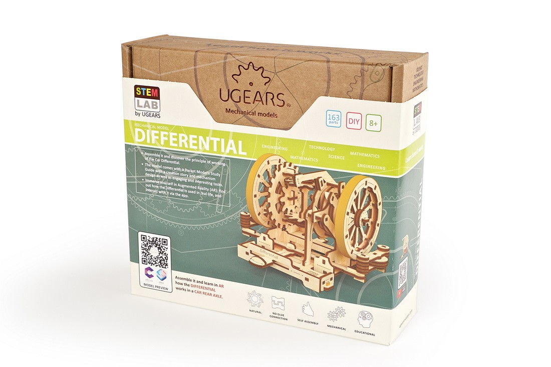 U-Gears Stem Lab Differential mechanisch houten bouwpakket