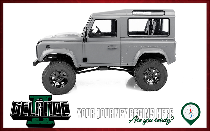 RC4WD Gelande II Truck Kit with 2015 Land Rover Defender D90 Body Set 1/10