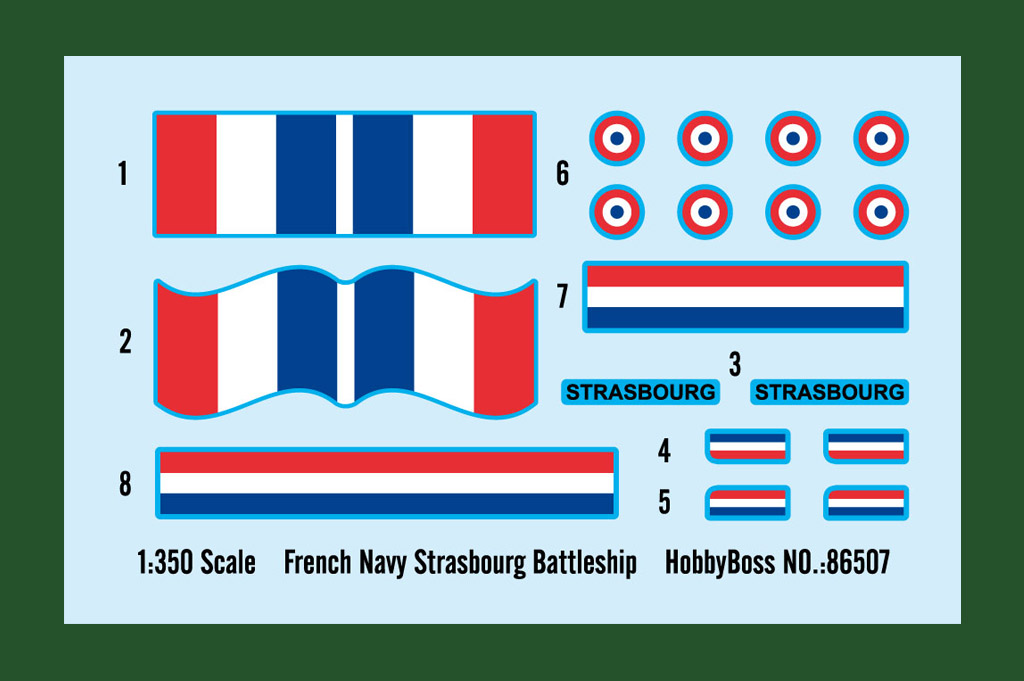 HobbyBoss French Navy Strasbourg Battleship 1/350