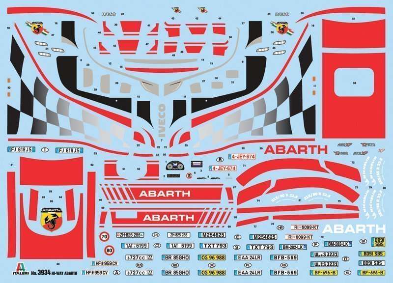 Italeri Iveco Hi-way E5 Abarth Truck 1/24