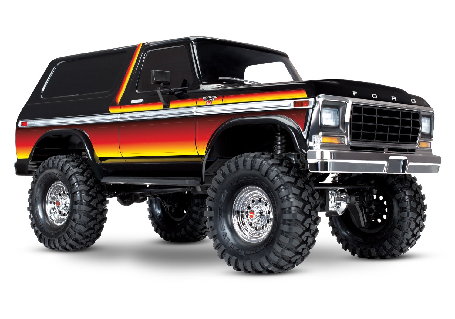 Traxxas 1979 Ford Bronco Ranger XLT TRX-4 Scale and Trail Crawler 4WD Clipless 1/10 Sunset