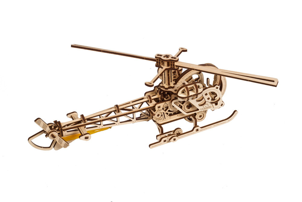 U-Gears  SMART Mini Helikopter mechanisch houten bouwpakket