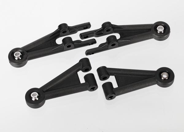 Traxxas Suspension arms, front (2 lower, 2 upper, assembled with ball joints)