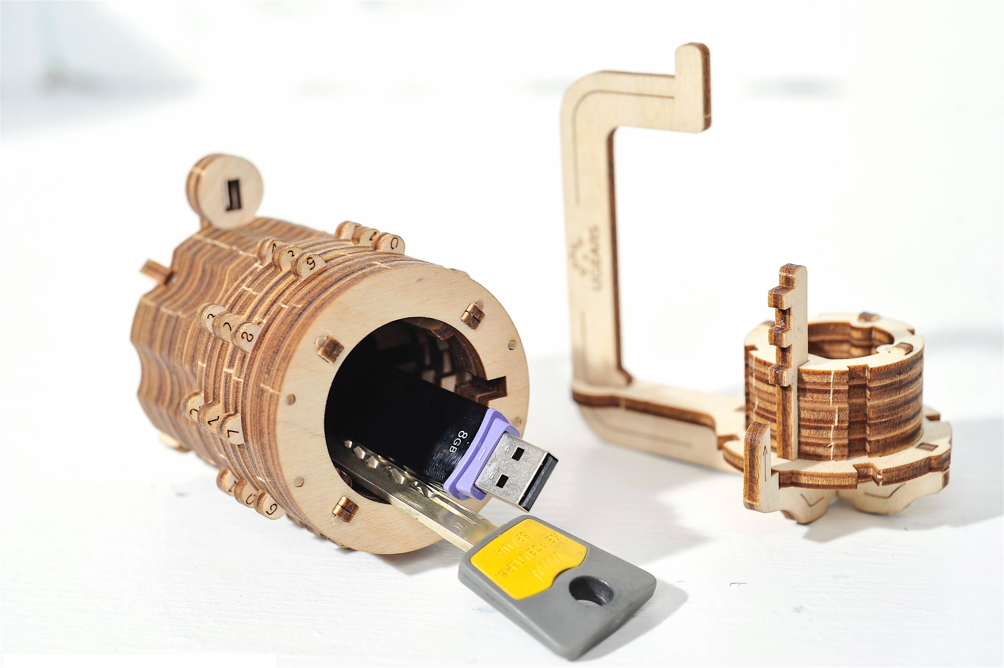U-Gears Combinatie Slot mechanisch houten bouwpakket