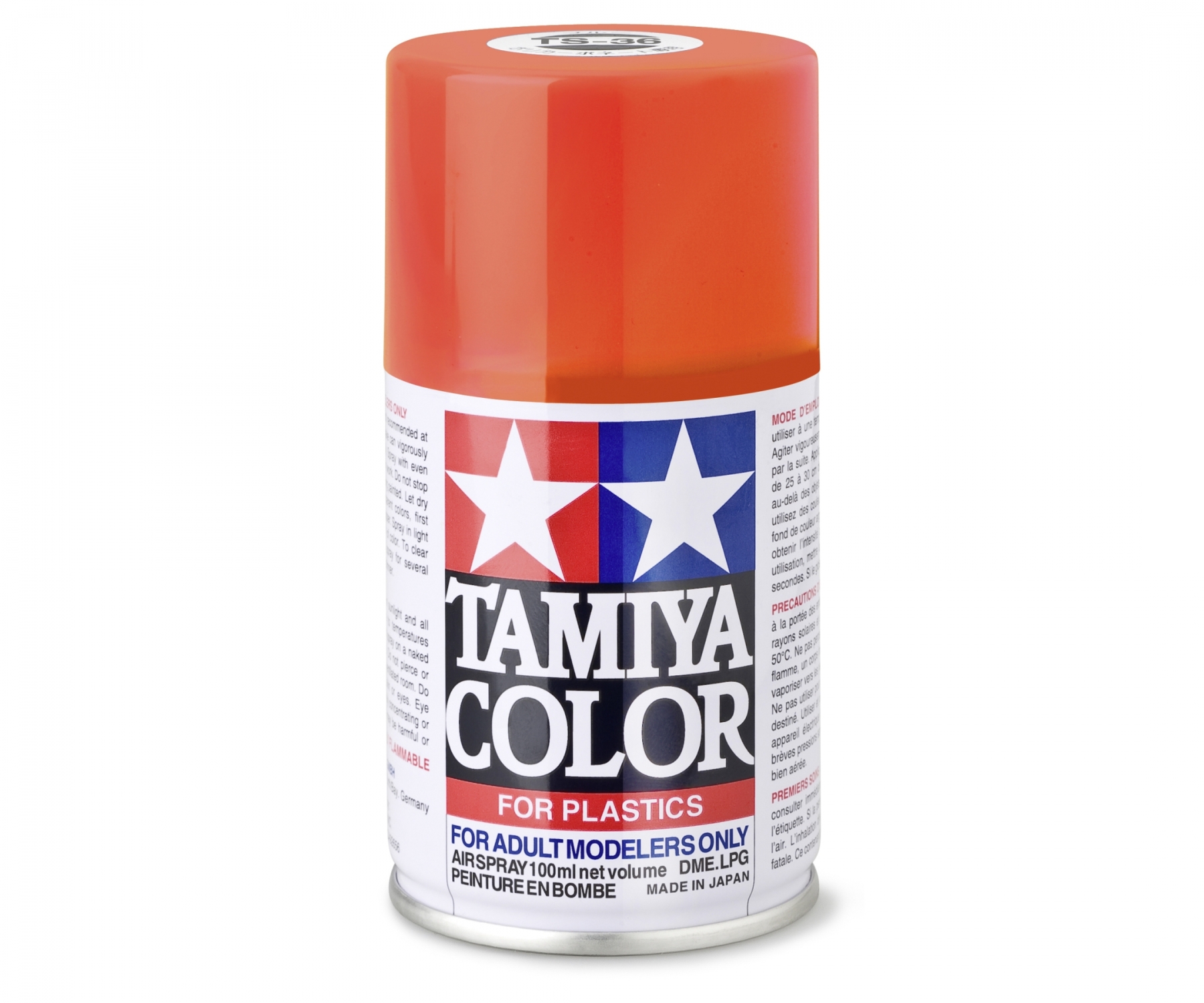 TS36 Spray Fluorescent Red brillant 100ml Tamiya