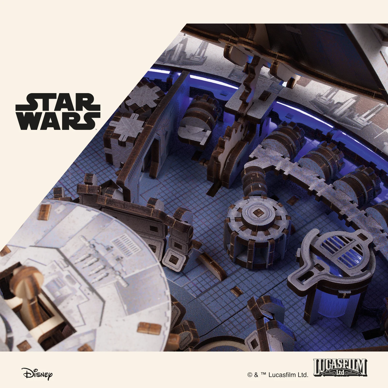 U-Gears Millennium Falcon Star Wars mechanisch houten bouwpakket