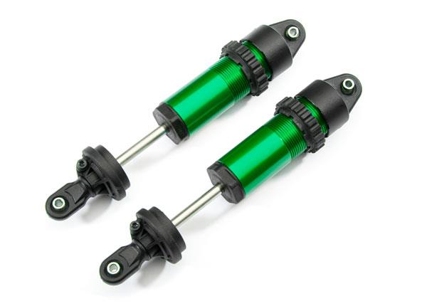 Traxxas Shocks GT-Maxx aluminum (green-anodized) (fully assembled w/o springs) (2)