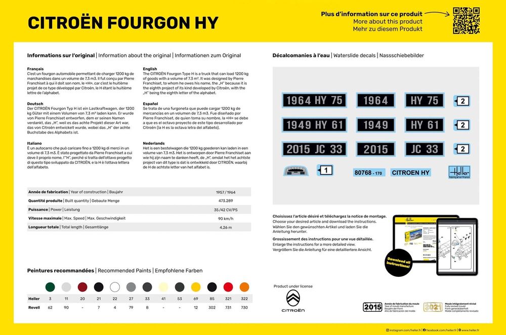 Heller Citroën Fourgon HY  1/24