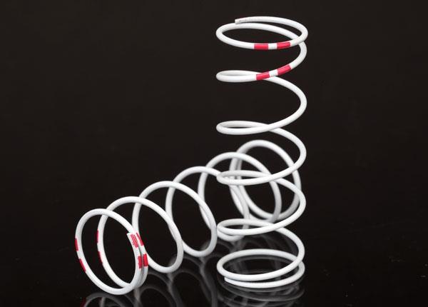 Traxxas Spring, shock, white (GTR xx-long) (0.884 rate pink) (1 pair)