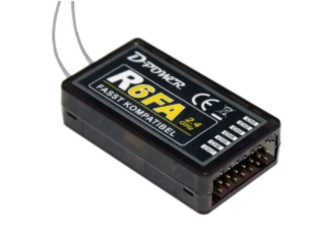 D-Power R-6FA 2.4GHz 6-kanaals Ontvanger FASST compatibel