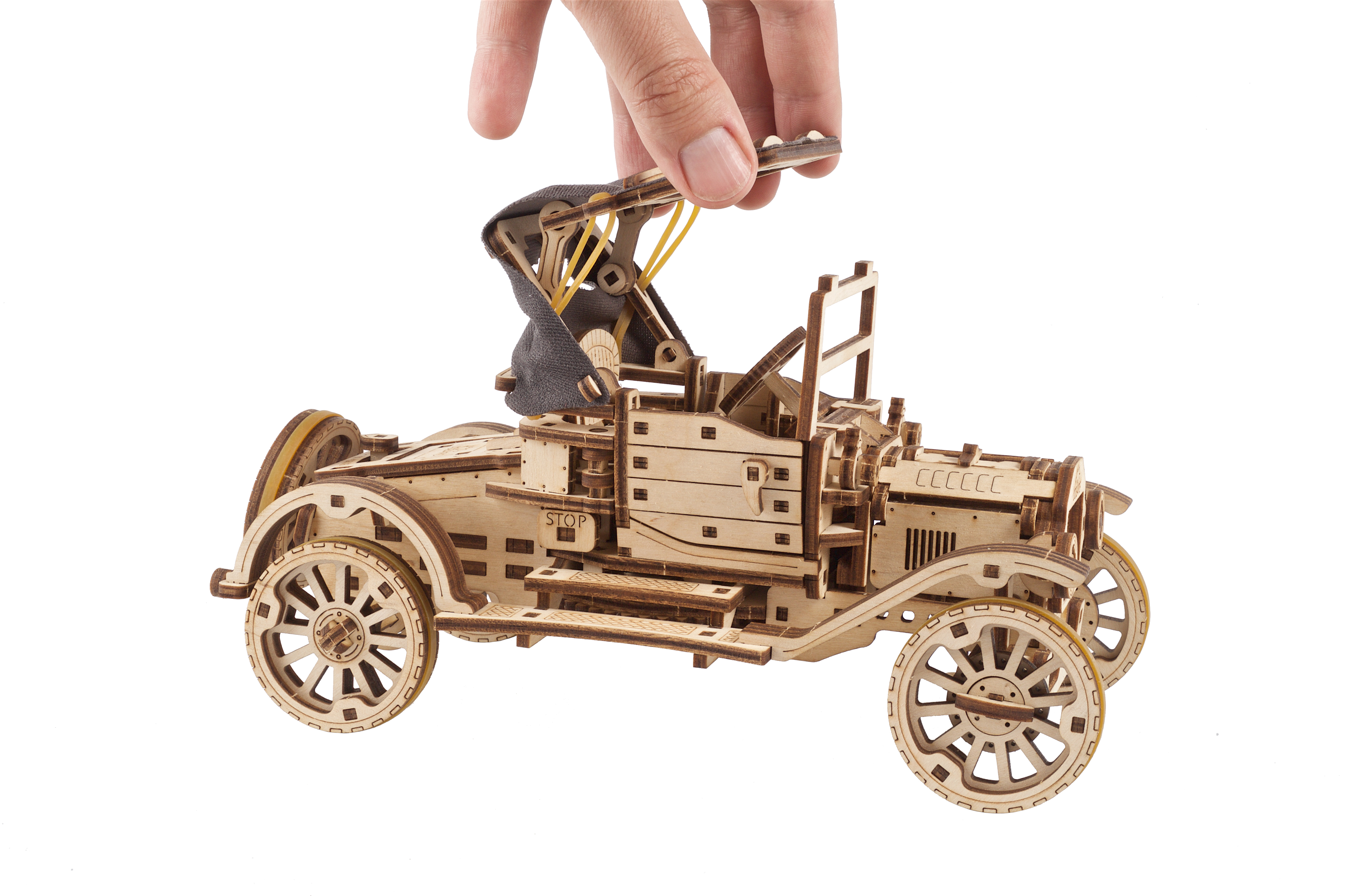 U-Gears Retro Auto UGR-T mechanisch houten bouwpakket
