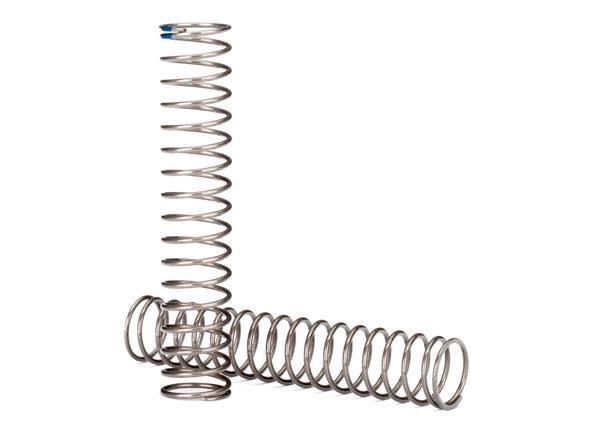 Traxxas Springs, shock, long (natural finish) (GTS) (0.62 rate, blue stripe) (for use with TRX-4® Long Arm Lift Kit)