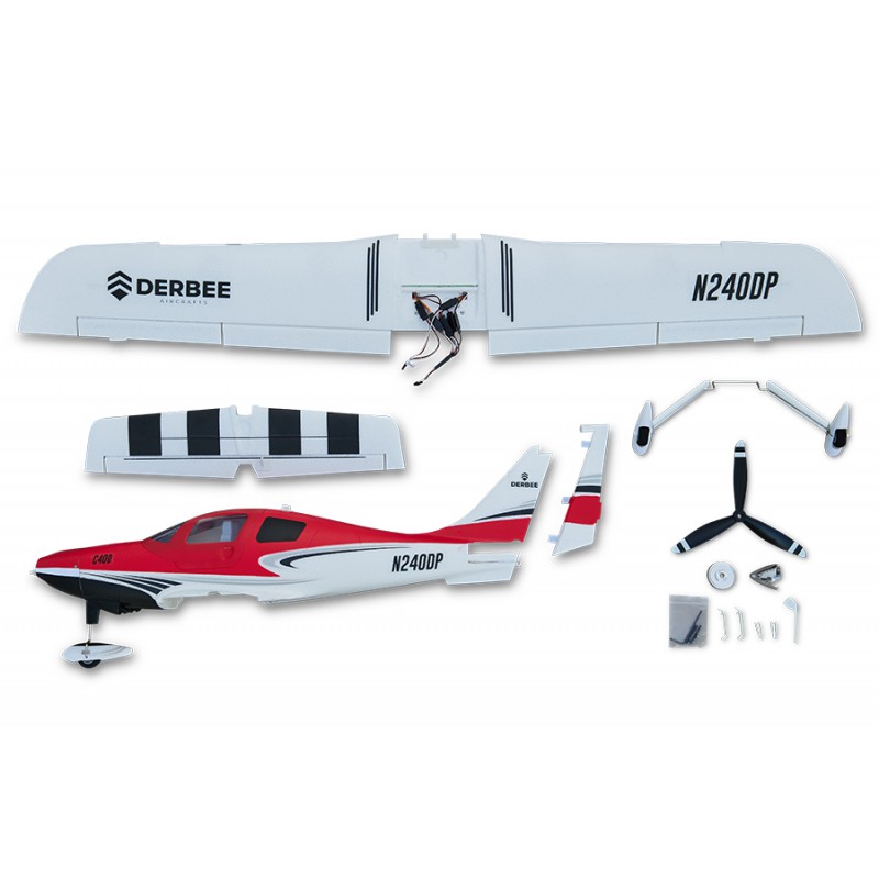 Derbee Low Wing Trainer C400 PNP 1100mm Red