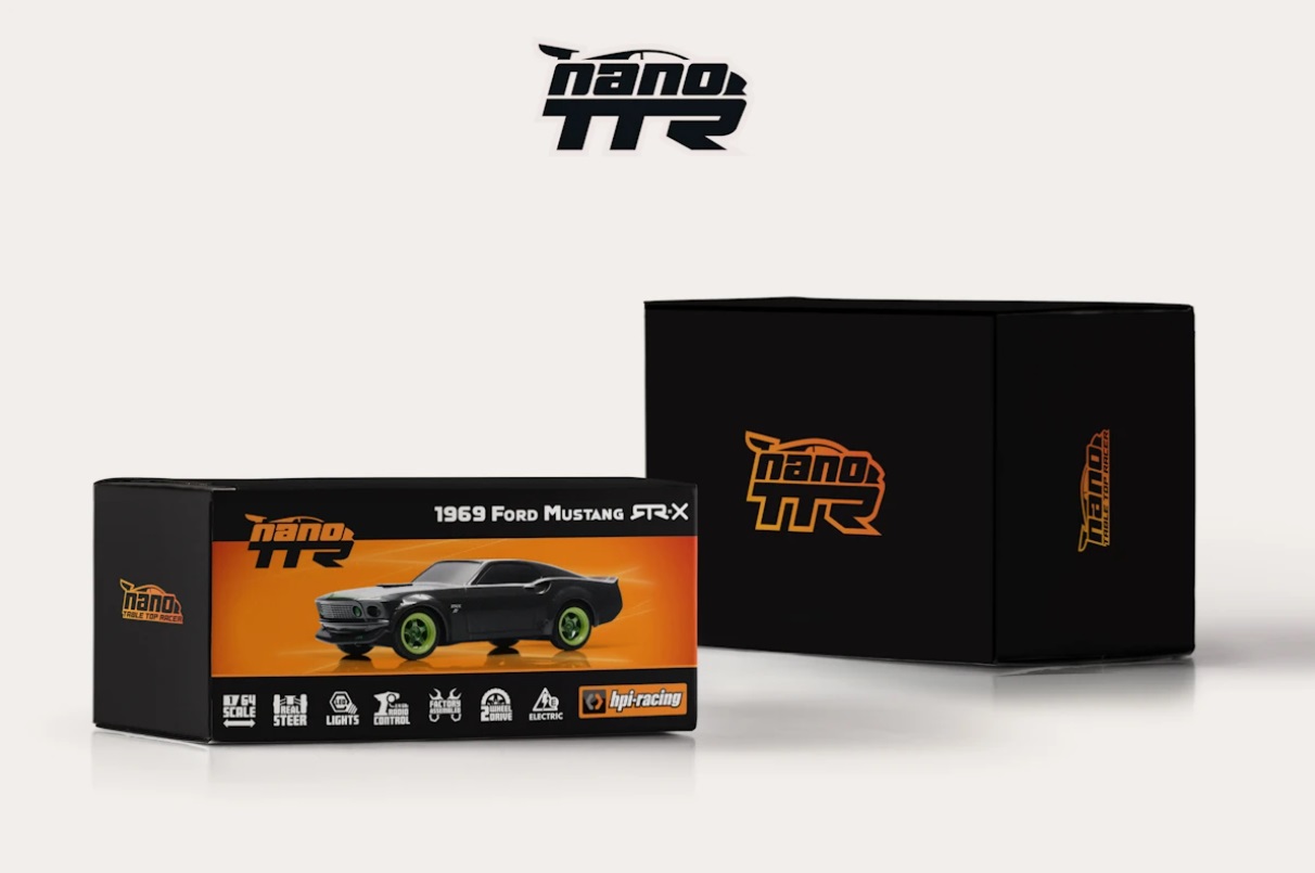 HPI Racing Nano-TTR 1969 Ford Mustang RTR-X 1/64