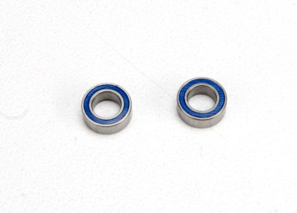 Traxxas Ball bearings blue rubber sealed (4x7x2.5mm) (2)