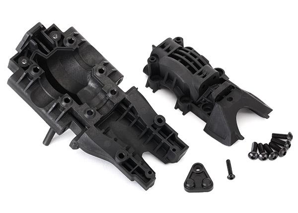 Traxxas Bulkhead rear (upper and lower)/ 4x12mm BCS (6) (requires #8622 chassis)