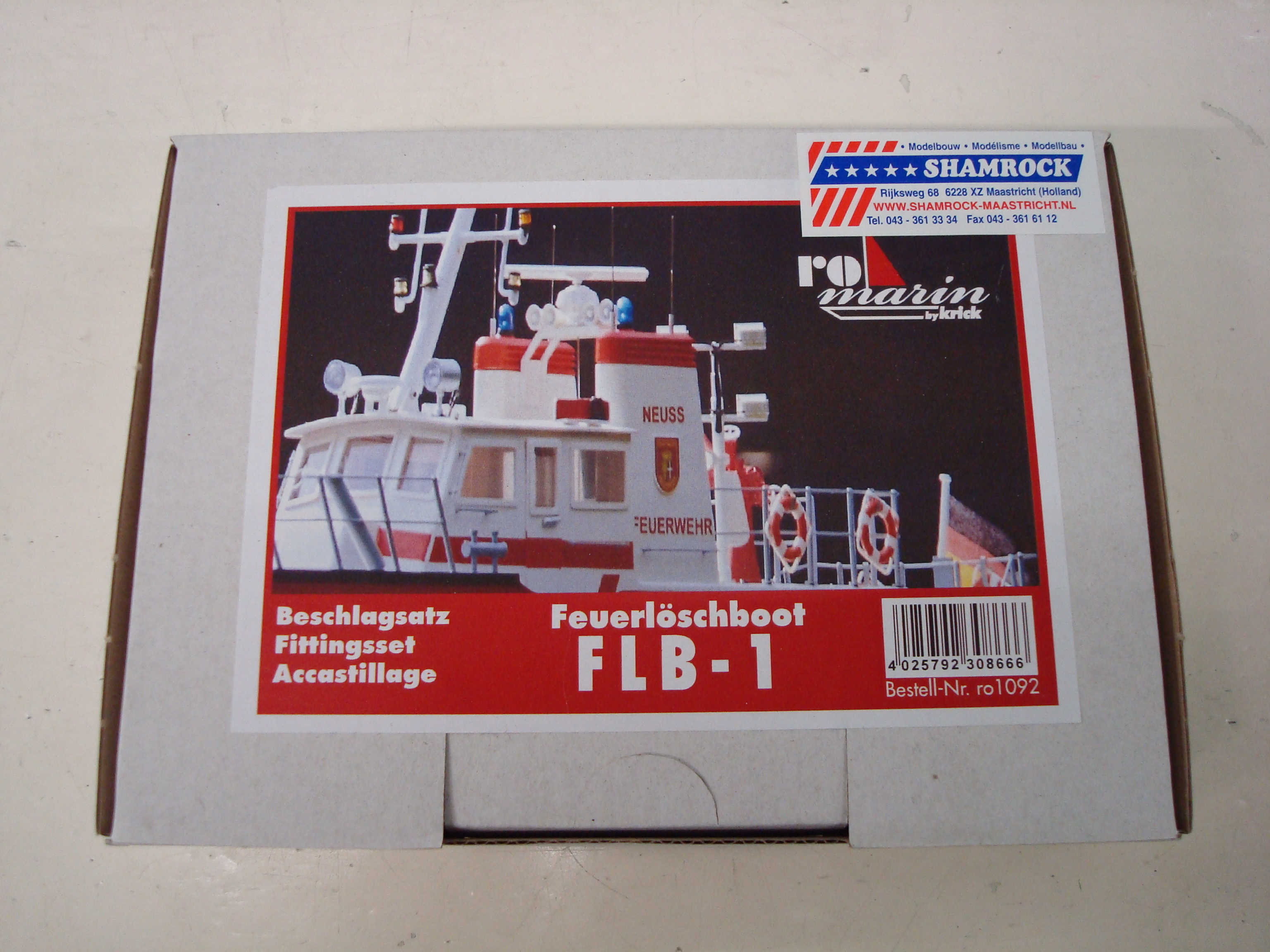 RoMarin Beslagset voor Brandweerboot FLB-1 1/25