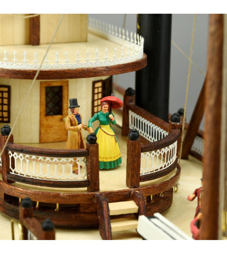 Artesania Latina Set of 18 Metal Figurines for the King of the Mississippi 1/80