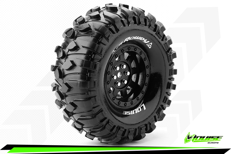 Louise RC CR Rowdy 1/10 Scale 1.9" Crawler Tires Mounted (2)