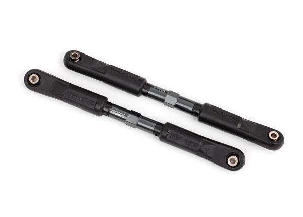Traxxas Toe links Sledge (TUBES dark titanium-anodized 7075-T6 aluminum stronger than titanium) (120mm) (2)/ rod ends assembled with steel hollow balls (4)/ aluminum wrench 8mm (1)
